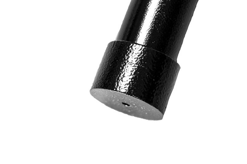 Exterior termination bracket for 1.9 in. OD pipe installed