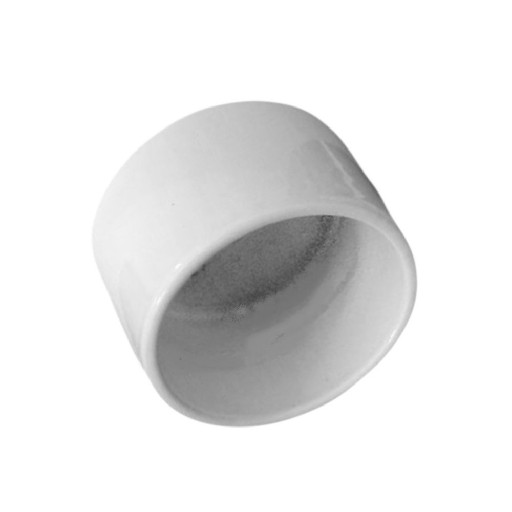 White Exterior termination bracket for 1.9 in. OD pipe