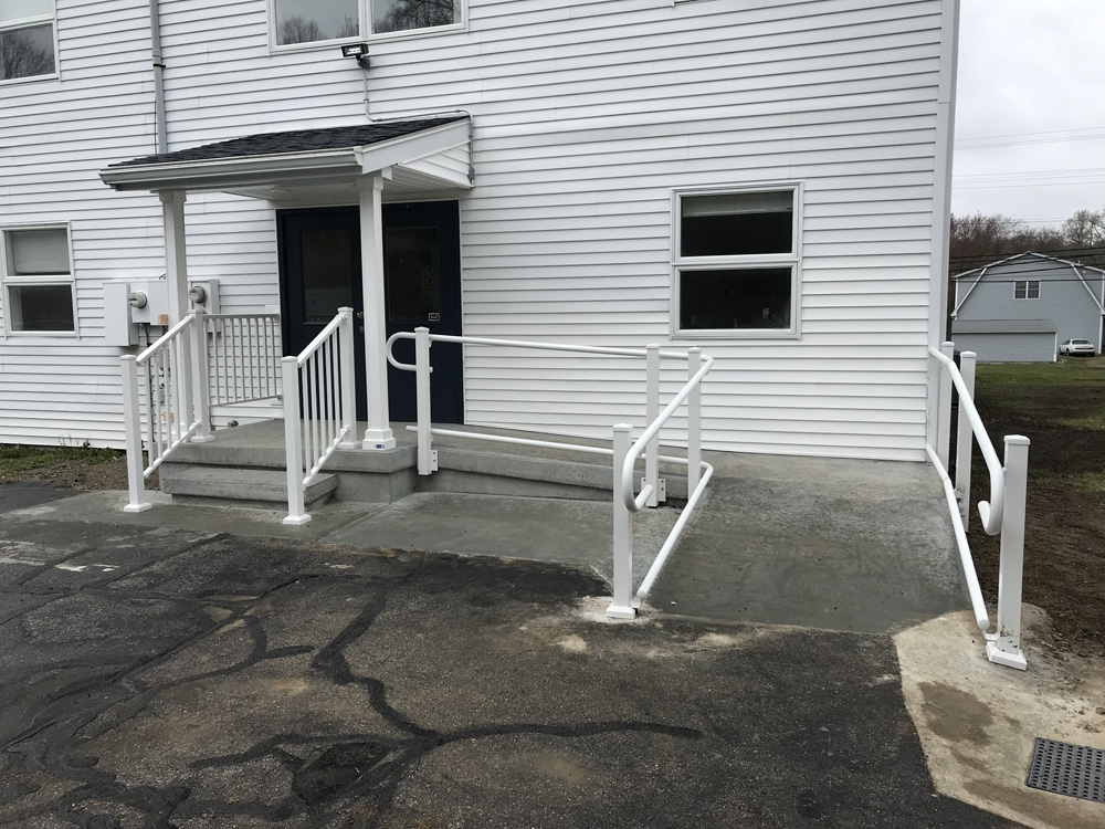 Stair Loops, Square 3 inch square Posts, Adjustable Angles, and Picket Railing