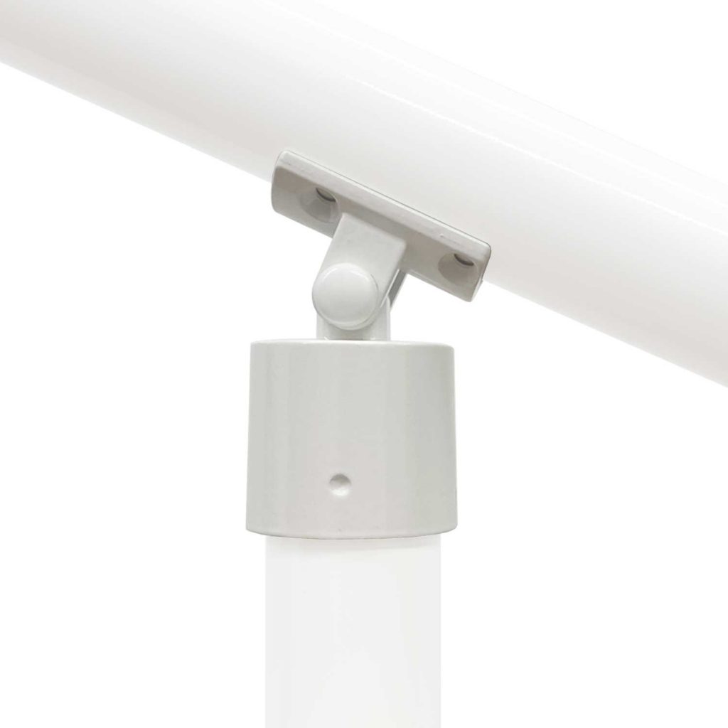 1.9 Inch OD ADA Post T-Bracket Kit for Aluminum Handrail | DeckRailing.net