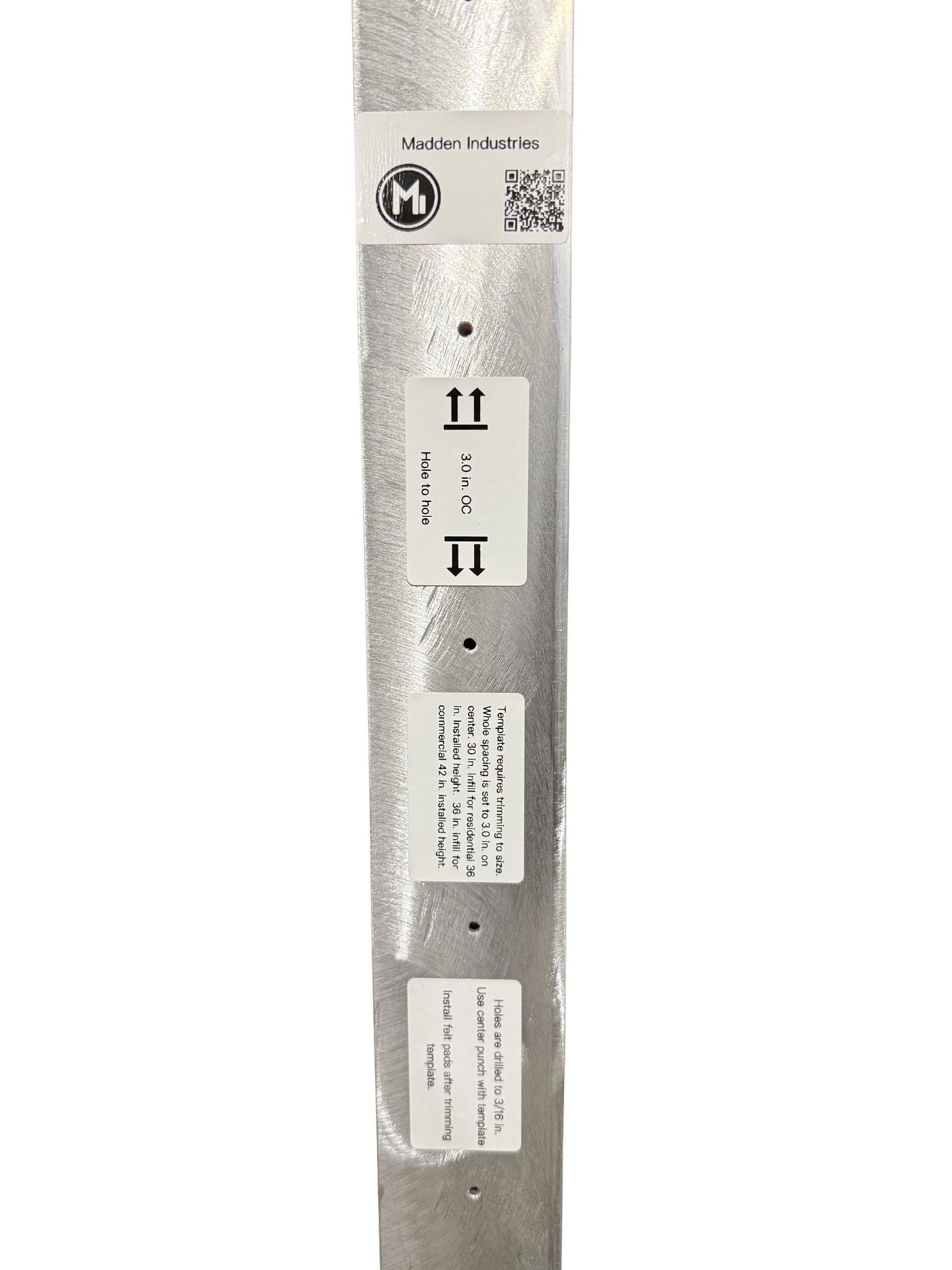 Aluminum Template Upclose