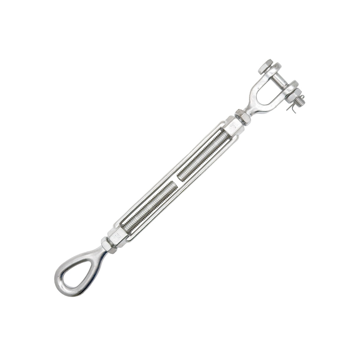 316 Stainless Jaw & Eye Turnbuckle, US Style