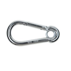 316 Stainless Spring Snap Hook with Eyelet, 7/16"
