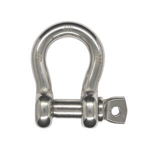 316 Stainless Screw-Pin Anchor Shackle, Oversized Pin