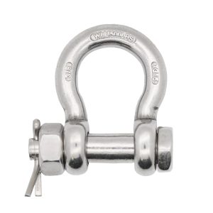 316 Stainless Bolt-Pin Anchor Shackle, Embedded Markings