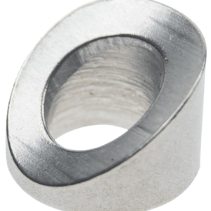 Stainless steel angled washer for round post
