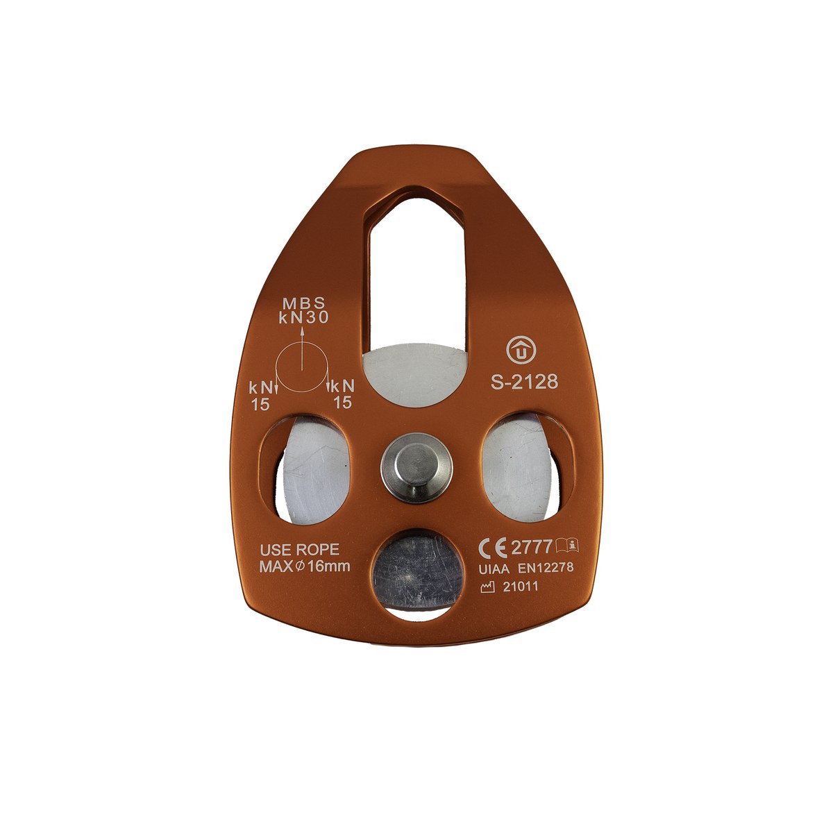Large Aluminum Mobile Pulley for Rope up to 16mm