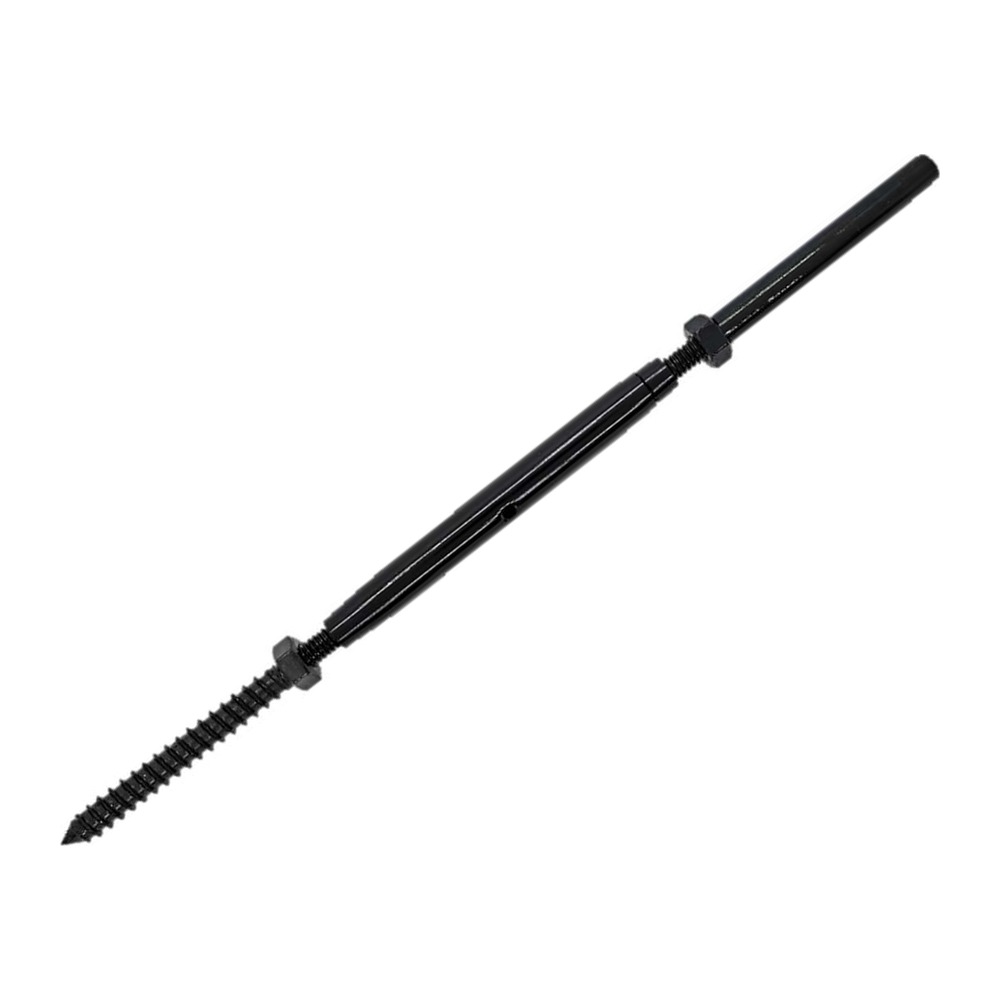 Black oxide lag and life line stud with turnbuckle