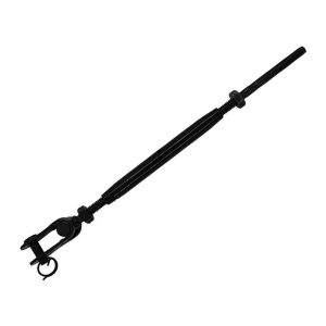 Black oxide toggle jaw and wrench flat stud with turnbuckle