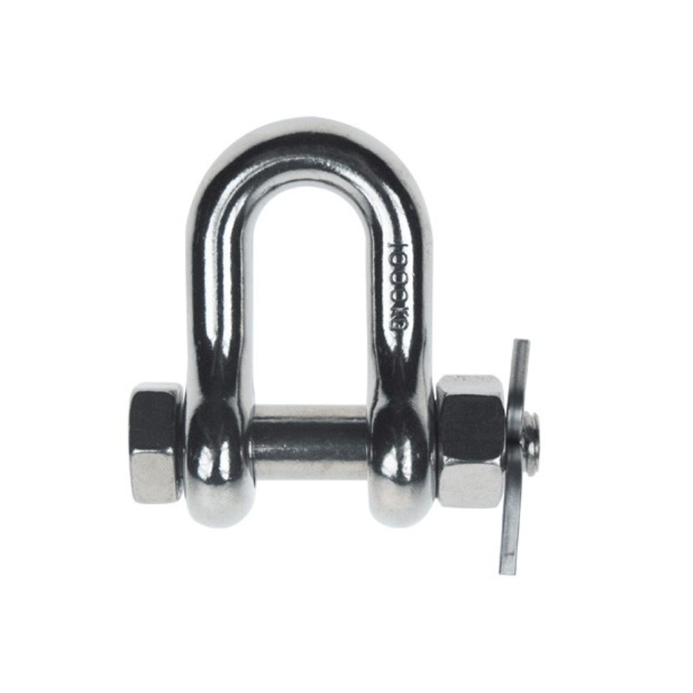 316 Stainless Bolt-Pin Chain Shackle, Oversized Pin