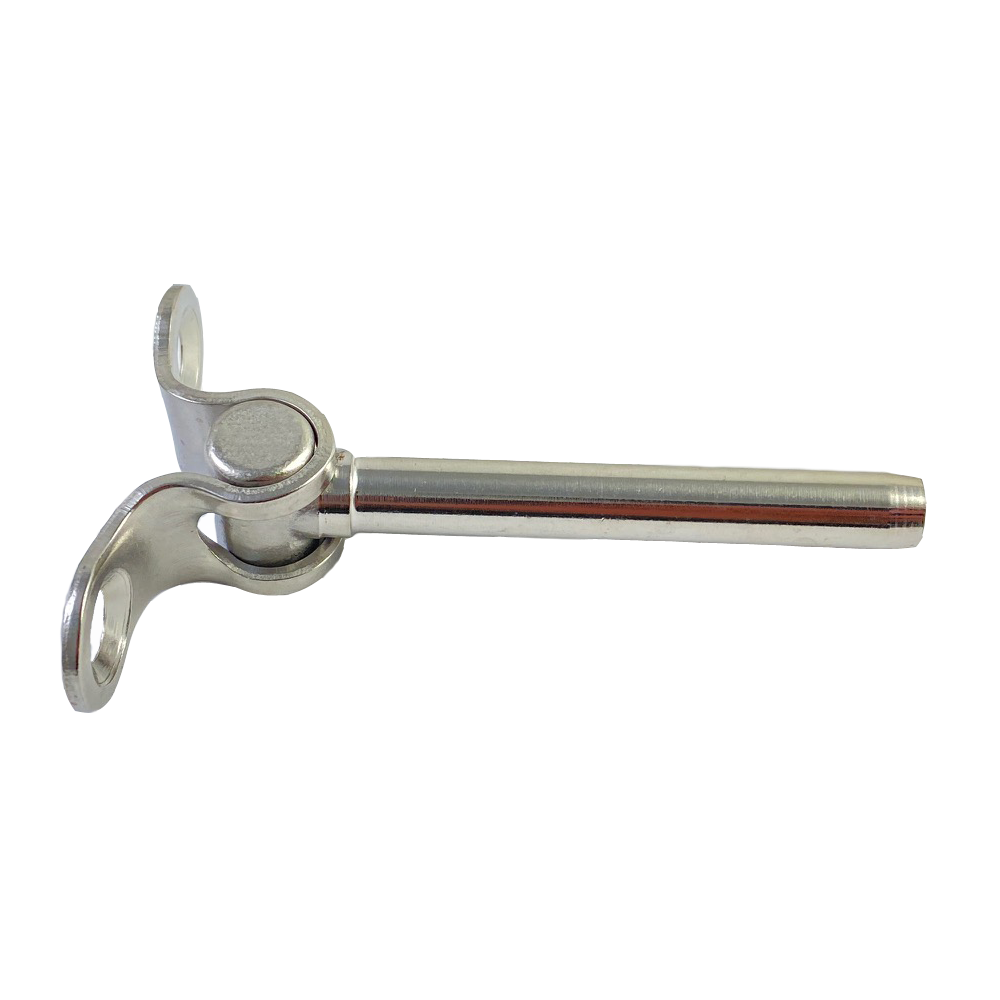 T316 stainless steel deck toggle cable stud, hand and machine swage