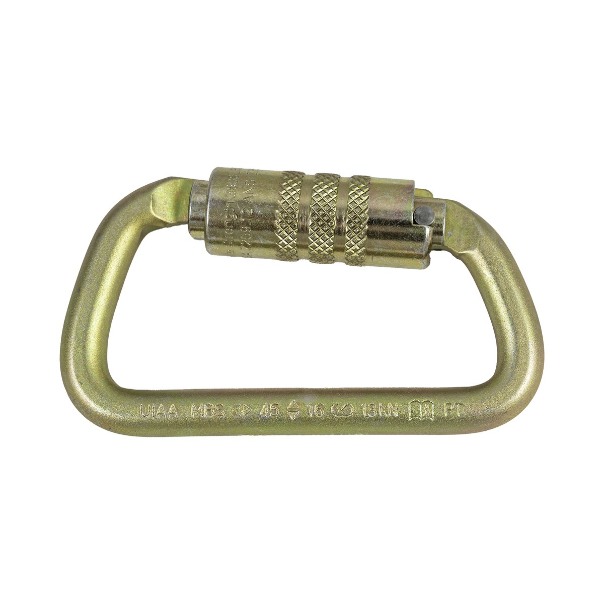 Steel Equal-D Carabiner, Twist Lock, 45 kN - Image 2