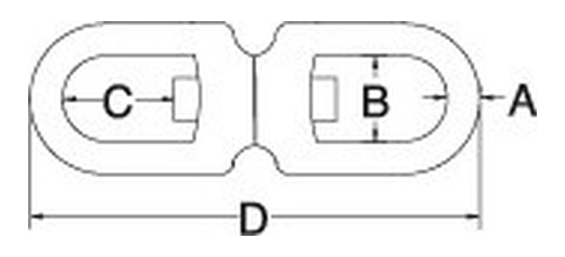 Eye and eye swivel dimension drawing