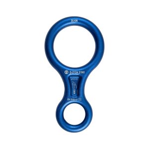 Forged Aluminum Figure-8 Descender, Blue, 9-12mm Rope