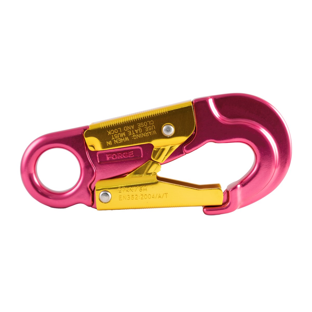 Forged Aluminum Double-Action Snap Hook, Black or Blue - Image 3