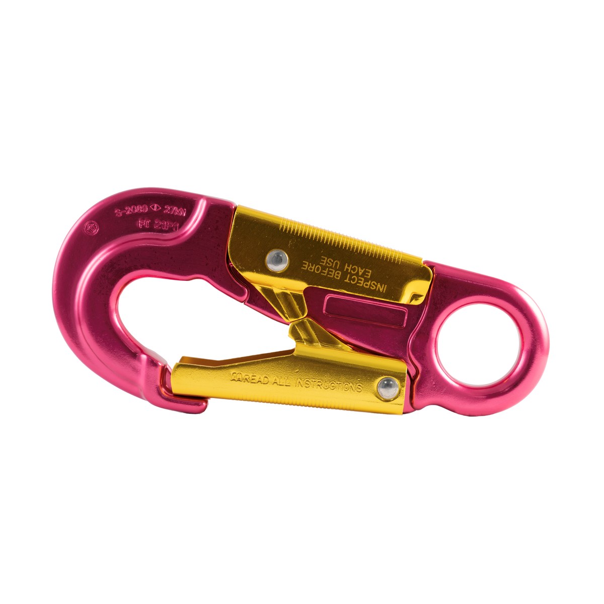Forged Aluminum Double-Action Snap Hook, Black or Blue - Image 4