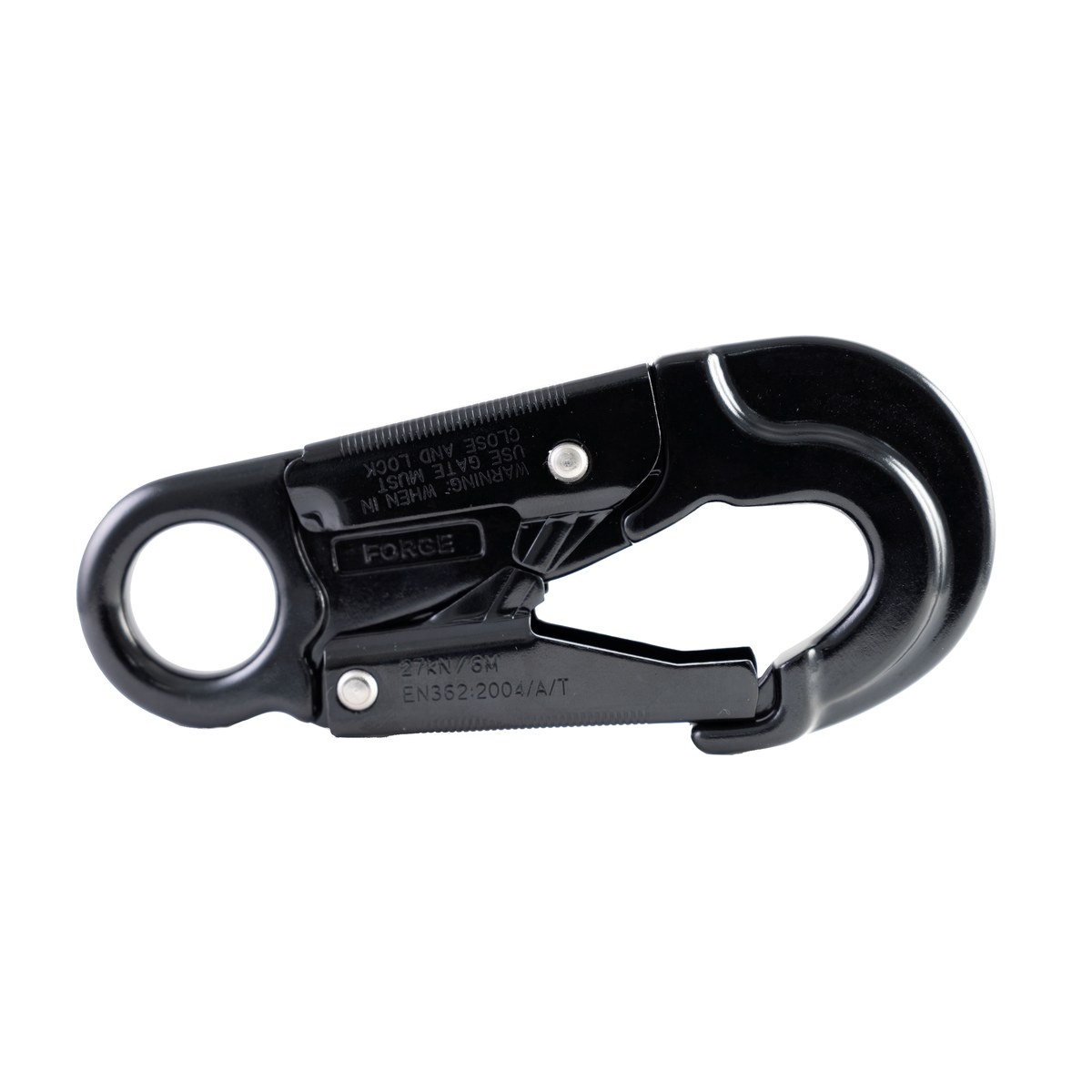 Forged Aluminum Double-Action Snap Hook, Black or Blue - Image 5