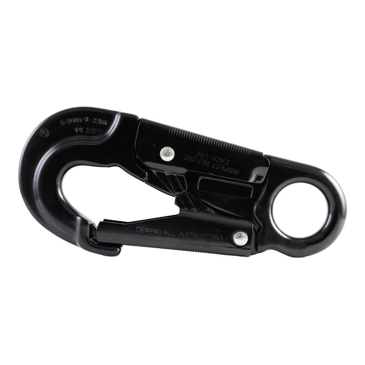 Forged Aluminum Double-Action Snap Hook, Black or Blue - Image 6