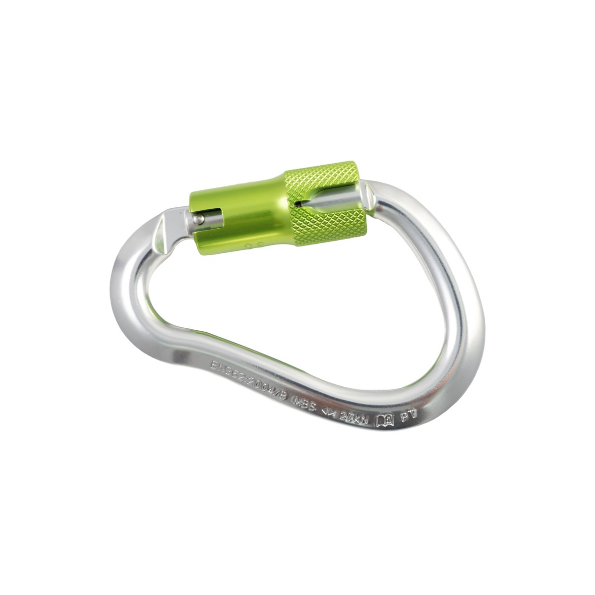 Forged Aluminum HMS Carabiner, Twist Lock, 23 kN - Image 2
