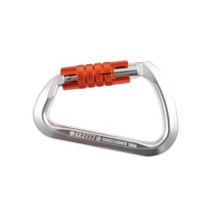 Forged Aluminum Modified-D Carabiner, Triple Lock, 28 kN