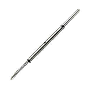 Stainless steel lag and life line stud turnbuckle