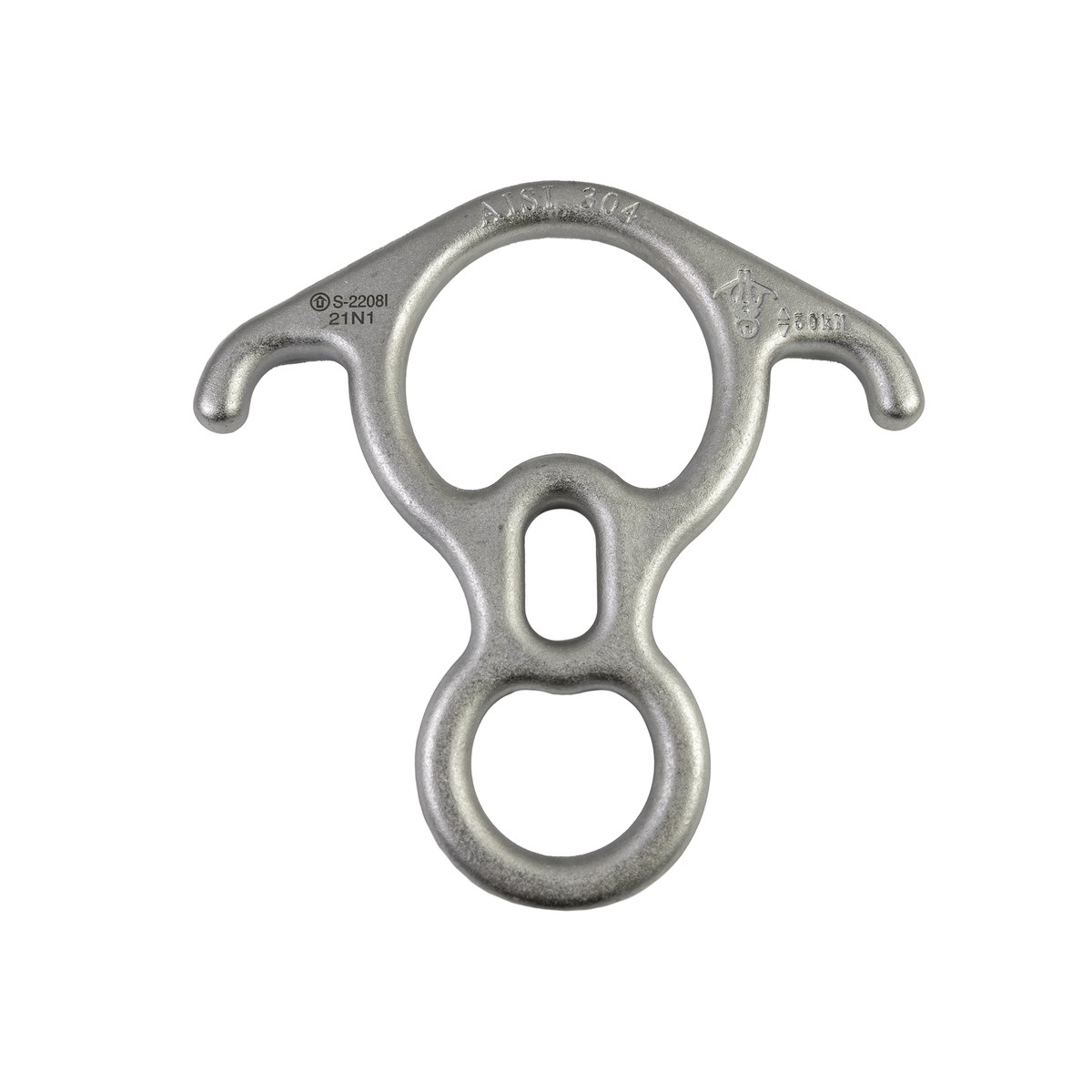 Large Stainless Steel Rescue Figure-8, 9-16mm Rope