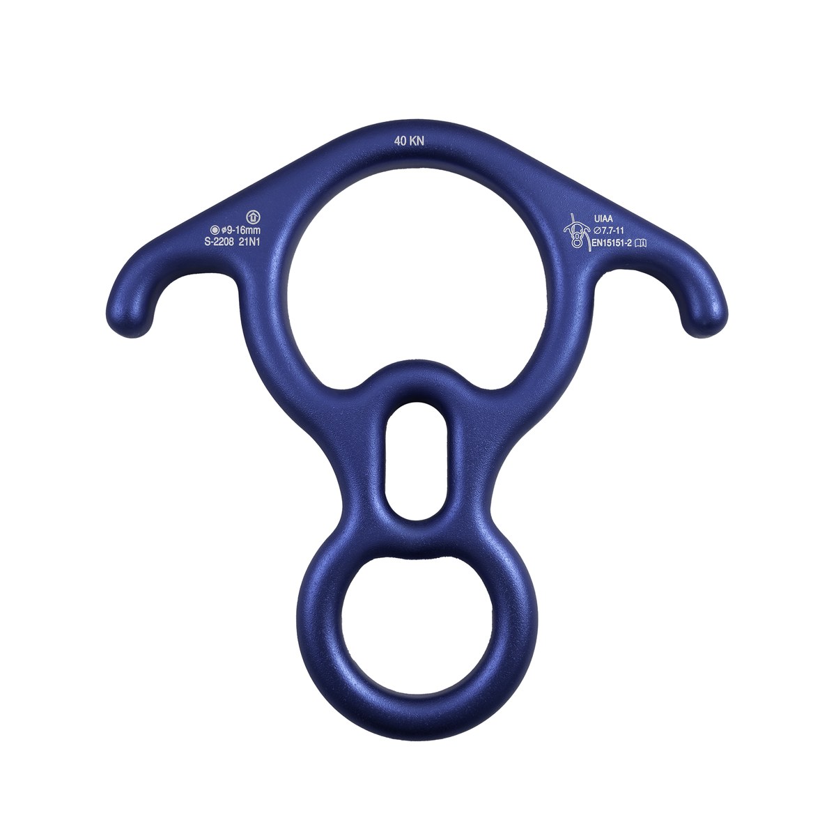 Large Forged Aluminum Rescue Figure-8 with Ears, 11-16mm