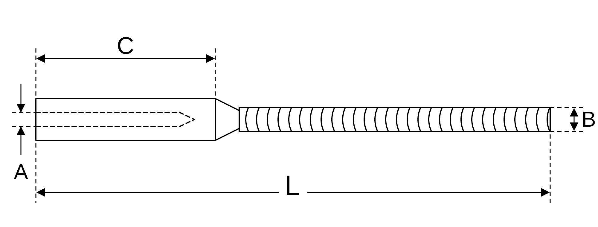 Life Line Stud dimension drawing