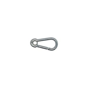 Zinc-Plated Snap Hook with Eyelet, 3/16"