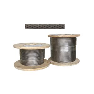 316 Stainless Wire Rope, 7x19, by the Reel