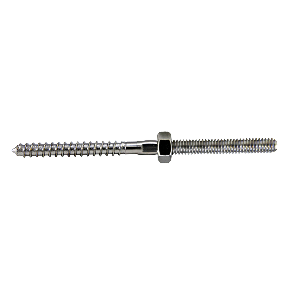 Stainless steel threaded lag hanger bolt