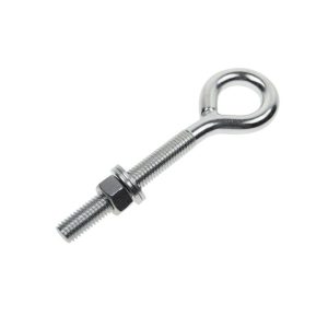 316 Stainless Welded Eye Bolt with Nuts & Washers, UNC